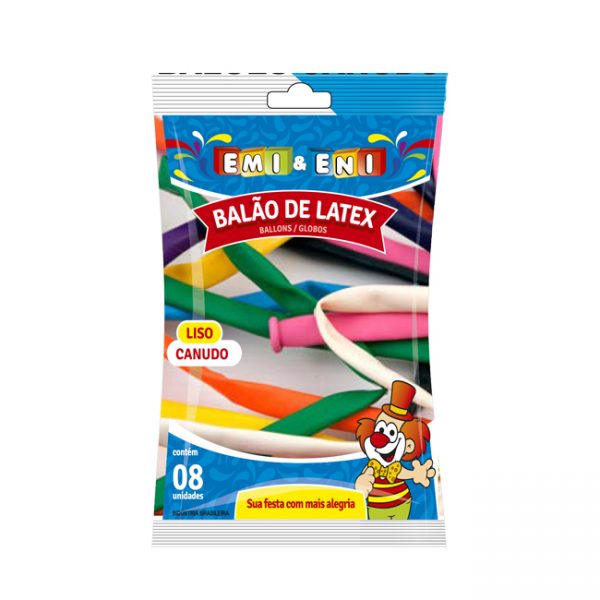 Balão Canudo c/ 8 unidades